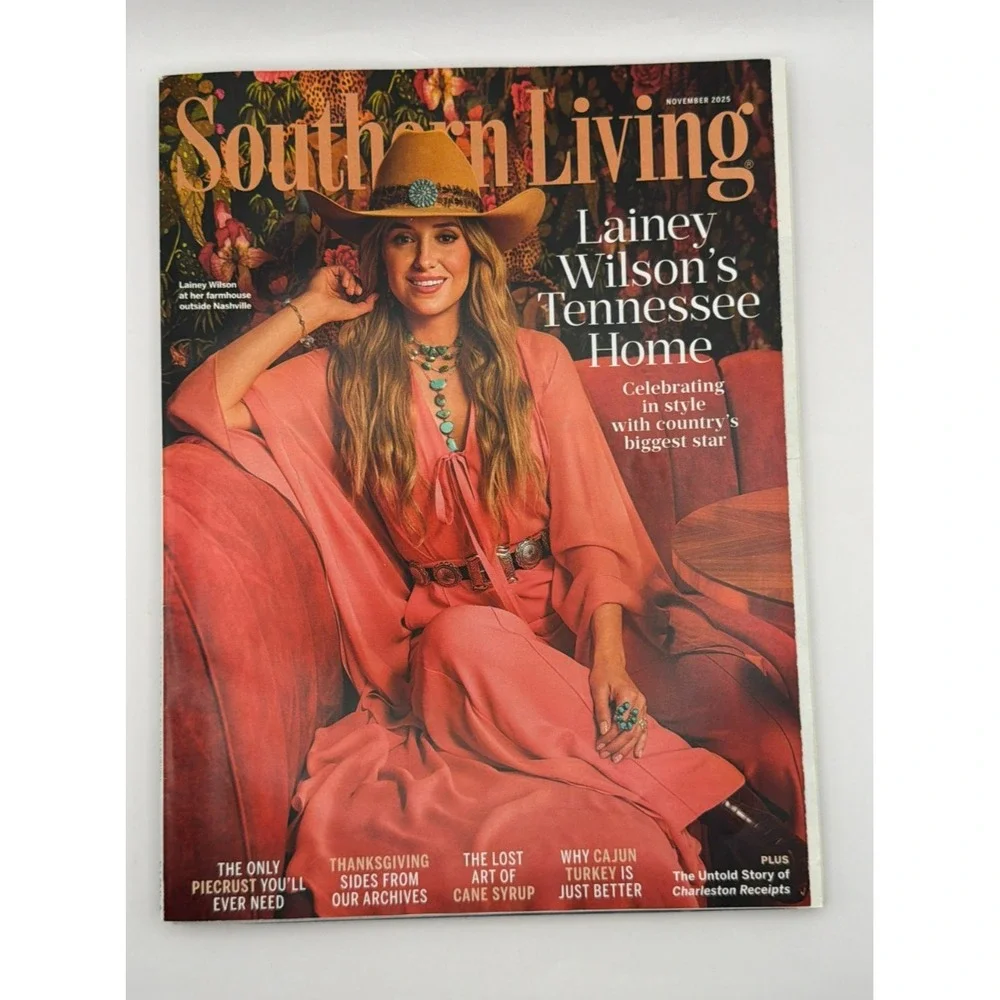 Southern Living Magazine Lot 6 2025 Dolly Parton Lainey Wilson Home Decor Recipe